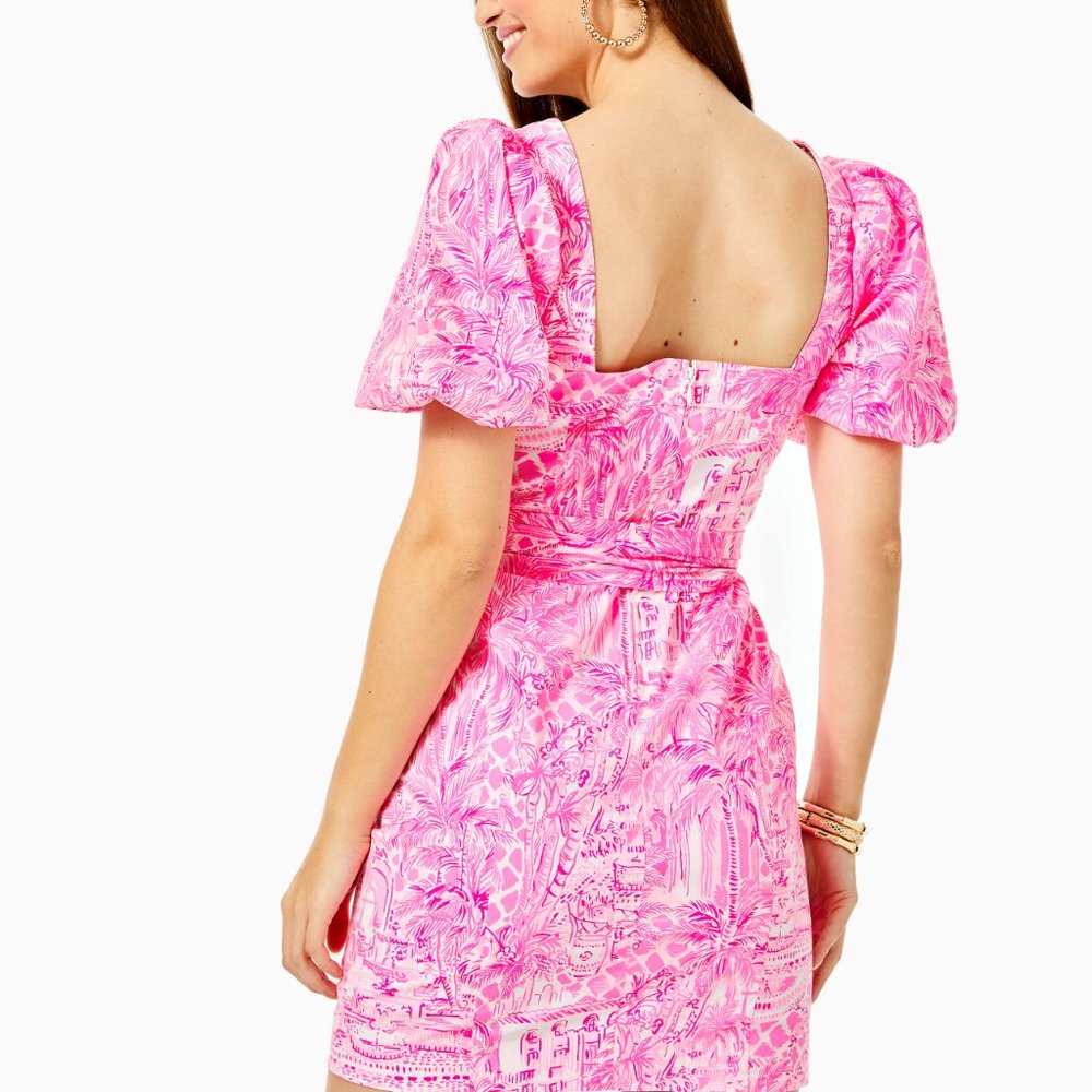 NEW LILLY PULITZER MERIAN DRESS PINK SIZE 0 - Picture 2 of 3